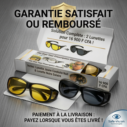 Lunettes Anti-Éblouissement —Conduisez Serein la Nuit en CI