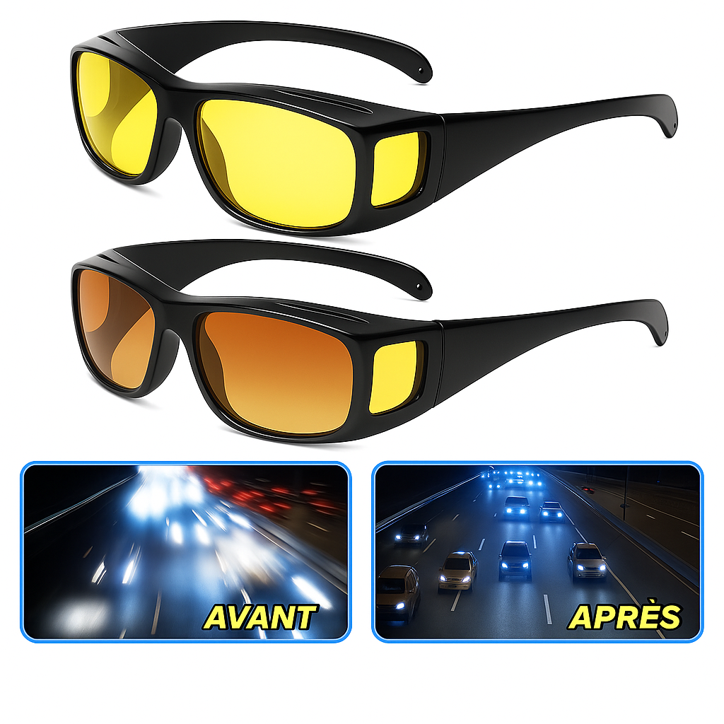 Lunettes de conduite anti-éblouissement UV400